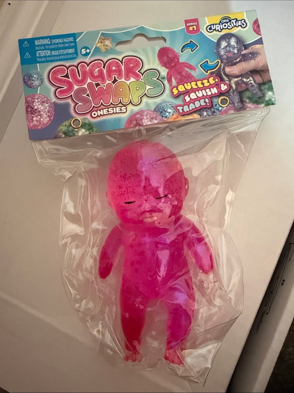 Onesies Pink Squeeze & Squish Kids Toy